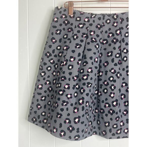 kate spade Cyber Cheetah Box Pleat‎ Skirt Size 14 - Picture 4 of 9
